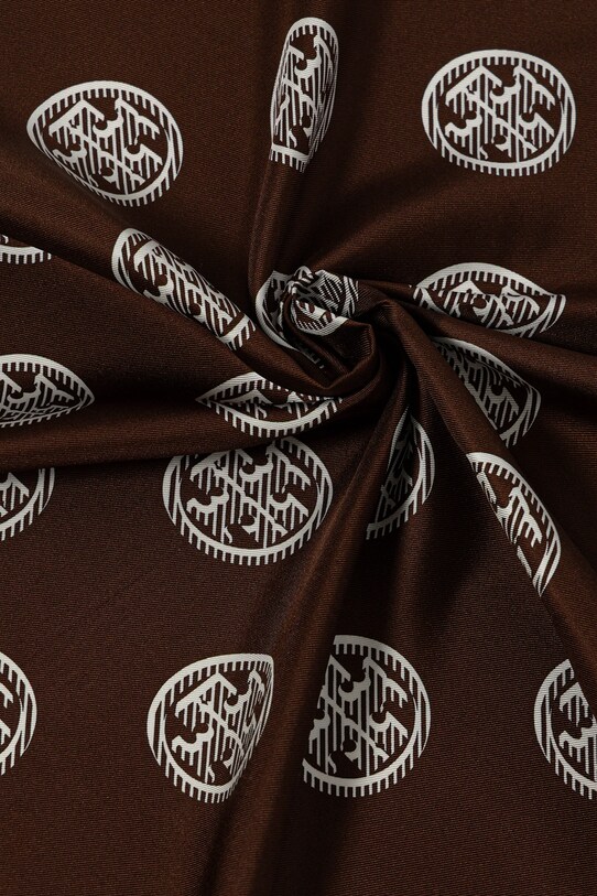 Kiegészítők Tory Burch selyem kendő Medallion 171200.200 barna