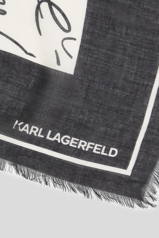 Karl Lagerfeld chusta biały A3W33052