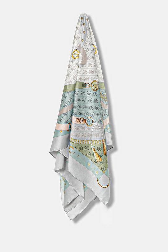 Хустка Guess KEFIAH тканина блакитний AW5343.POL03