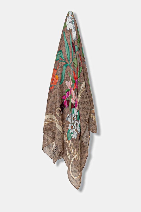 Guess kendő KEFIAH mintás barna AW5346.POL03