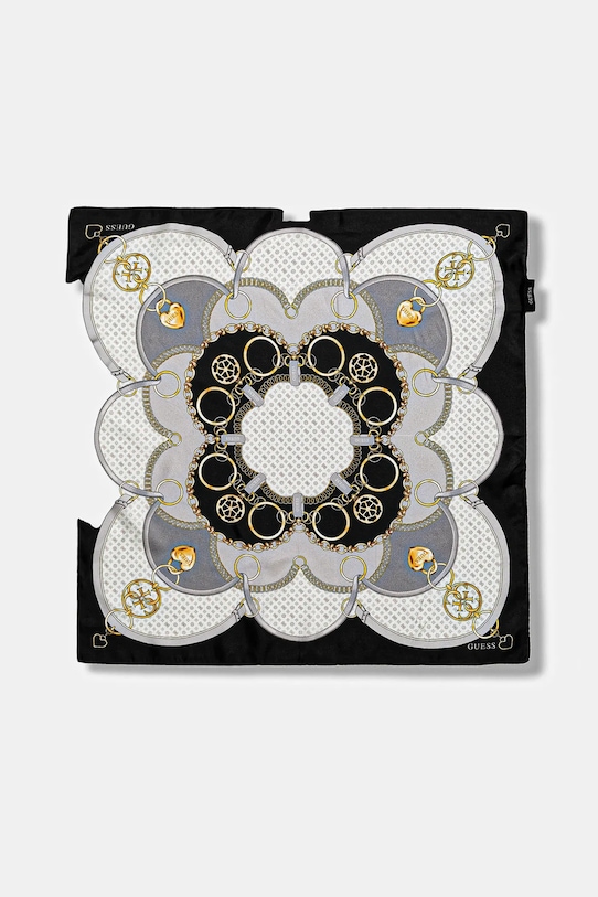 Guess apaszka jedwabna AW5347.SIL03 czarny AW25