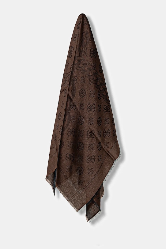 Guess eșarfă KEFIAH panza maro AW5353.POL03