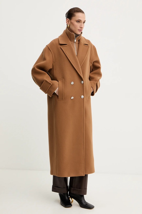 Pinko komin z dodatkiem wełny 105994.A2Z4 brązowy AW25