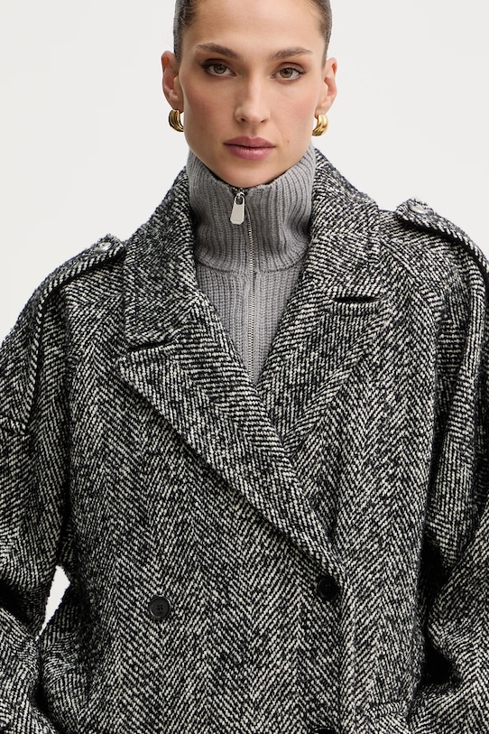 Šál typu komín s prímesou vlny Pinko sivá 105994.A2Z4