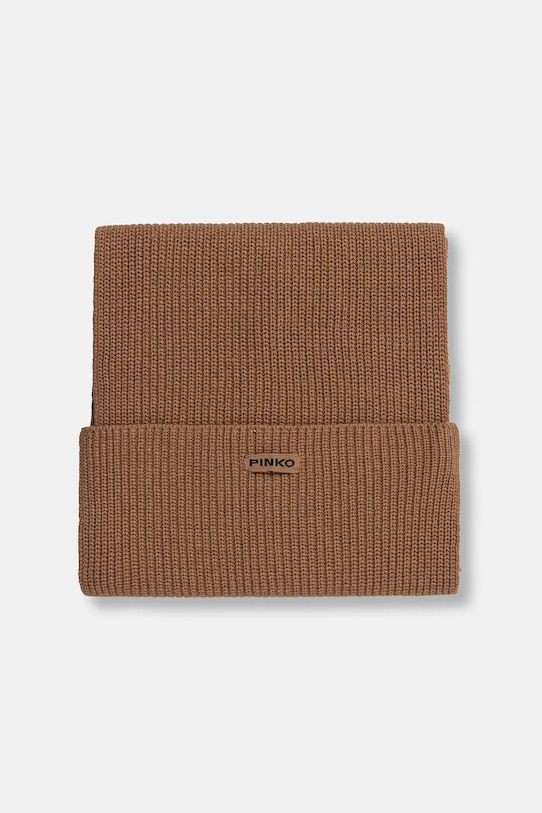 Pinko szalik z dodatkiem wełny 105996.A2Z4 brązowy AW25
