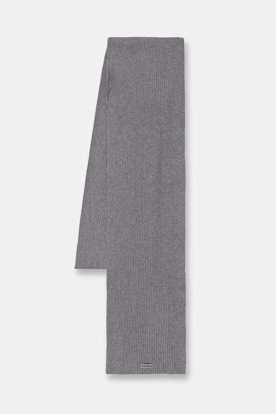 Pinko szalik z dodatkiem wełny dzianina szary 105996.A2Z4