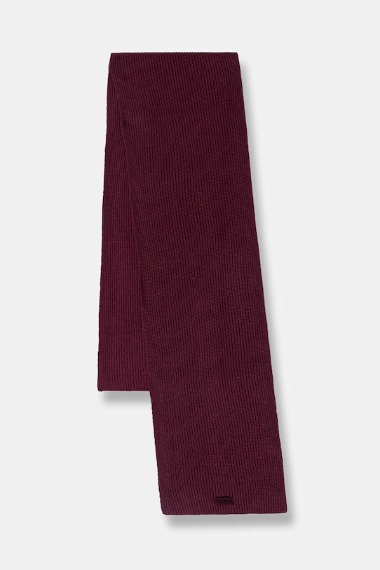 Pinko szalik z dodatkiem wełny dzianina bordowy 105996.A2Z4