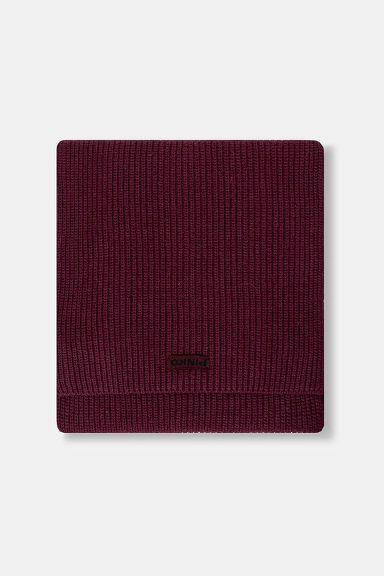 Šal z dodatkom volne Pinko 105996.A2Z4 bordo AW25