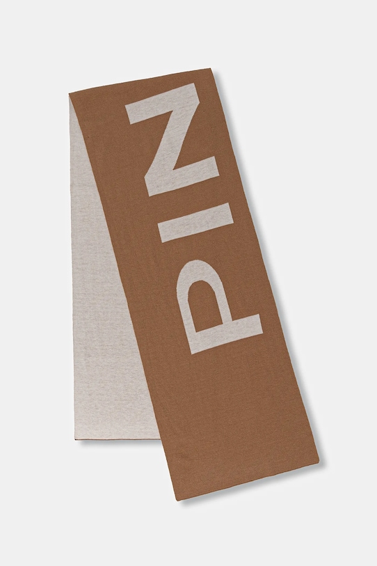 Шарф з додаванням вовни Pinko трикотаж коричневий 105988.A2Z5