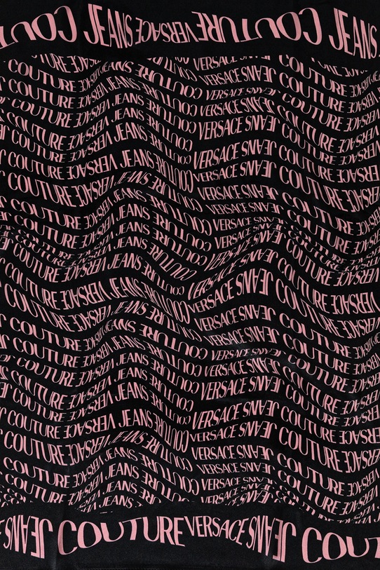 Versace Jeans Couture eșarfă de mătase 79HA7H01.ZG406 negru AW25