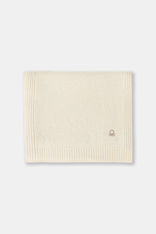 Šál s prímesou vlny United Colors of Benetton 122HDU01O béžová AW25