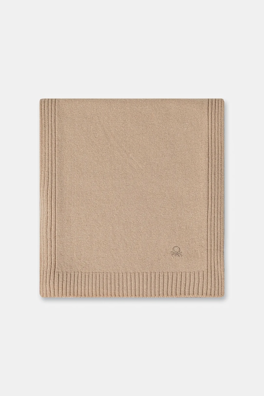 Accesorii United Colors of Benetton eșarfă cu lână 122HDU01O bej