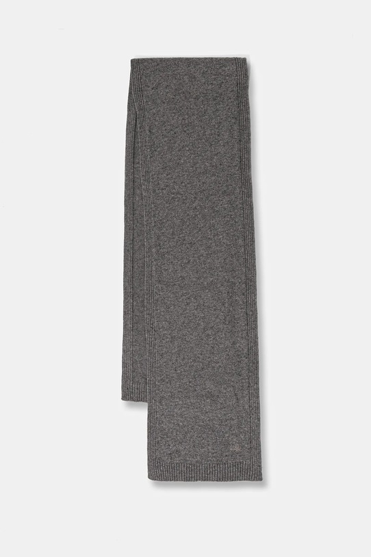 Šál s prímesou vlny United Colors of Benetton pletenina sivá 122HDU01O