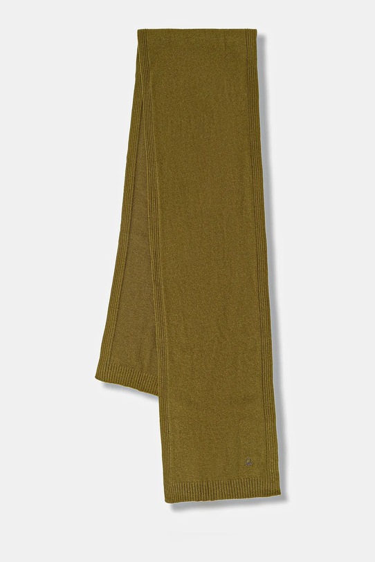 Šal s dodatkom vune United Colors of Benetton pletivo zelena 122HDU01O
