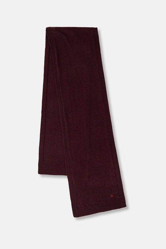 Šal s dodatkom vune United Colors of Benetton pletivo bordo 122HDU01O