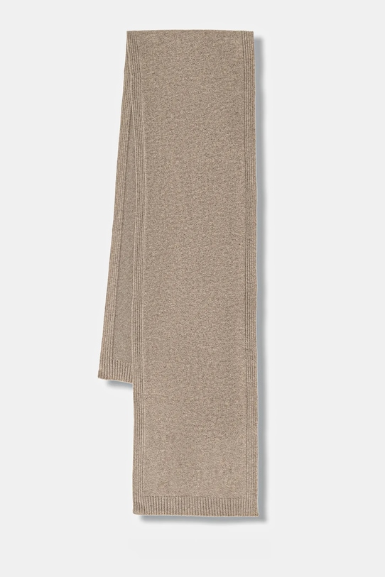 United Colors of Benetton szalik z dodatkiem wełny dzianina brązowy 122HDU01O