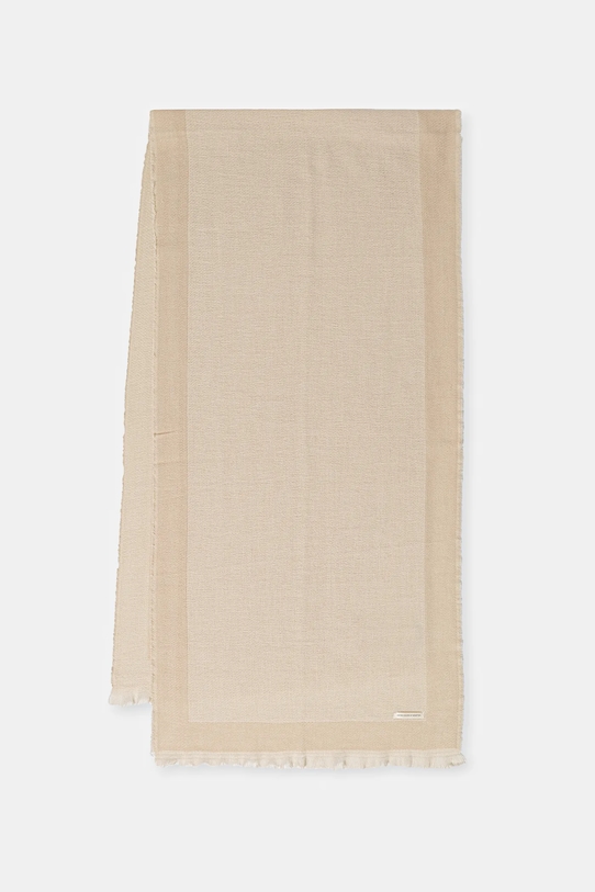 Шарф United Colors of Benetton тканина бежевий 67M5DU01U