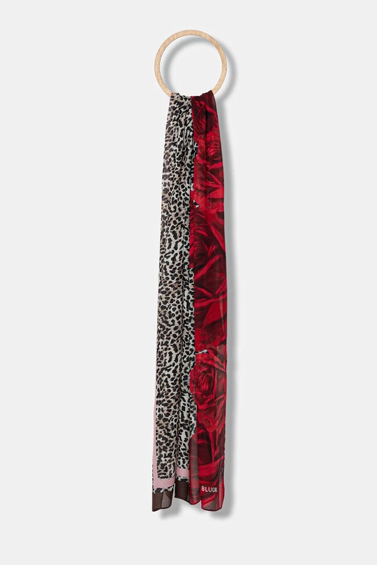Blugirl Blumarine eșarfă cu amestec de lână panza burgundia PF5017.T0300