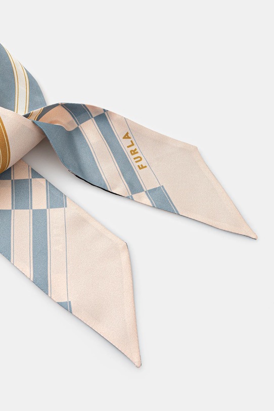 Μεταξωτό φουλάρι Furla WT00022.BX4081.4222S μπλε AW25