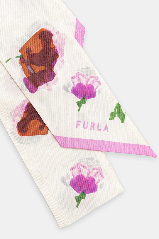 Furla apaszka jedwabna WT00022.BX3856.J9600 beżowy AW25
