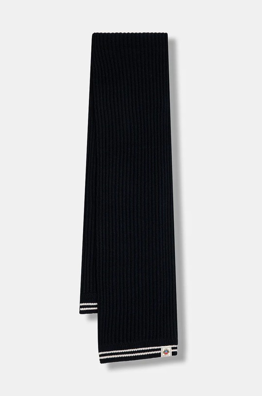 Bally szalik wełniany dzianina granatowy WSC04M