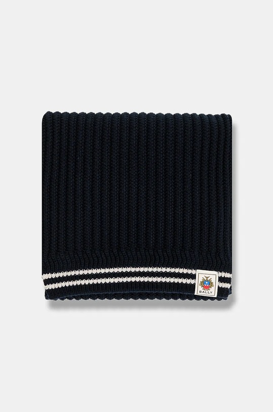 Bally szalik wełniany WSC04M granatowy AW25