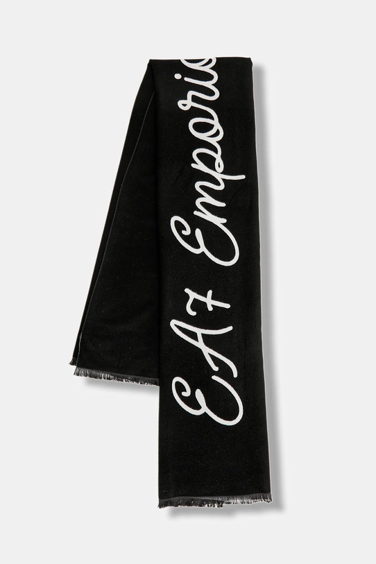 EA7 Emporio Armani sciarpa maglia nero AF10450.7W000707