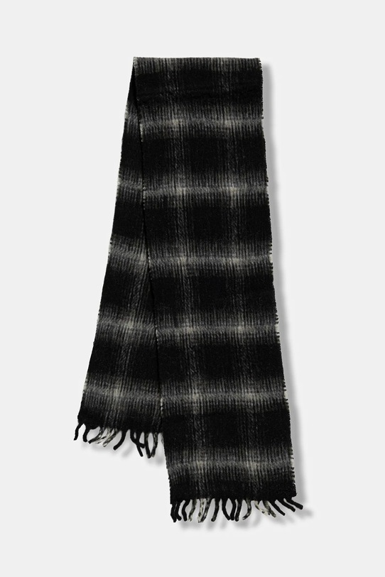 Tommy Jeans szalik z dodatkiem wełny tkanina czarny AW0AW17904