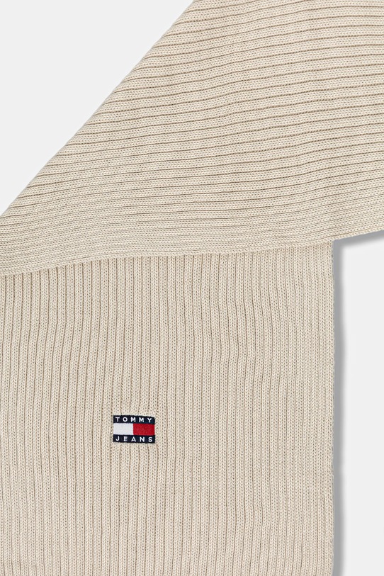 Tommy Jeans szalik bawełniany AW0AW18045 beżowy AW25