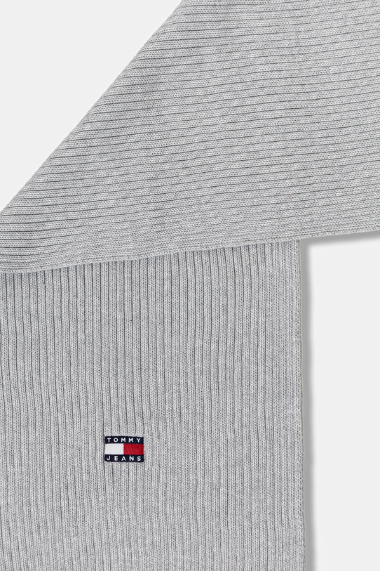 Бавовняний шарф Tommy Jeans AW0AW18045 сірий AW25