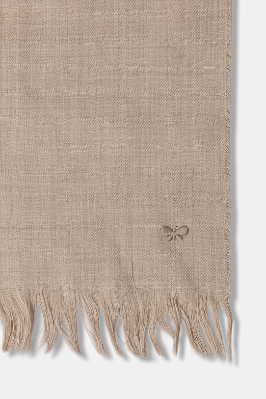 Vlněná šála Weekend Max Mara KEN 2525546044600 béžová AW25