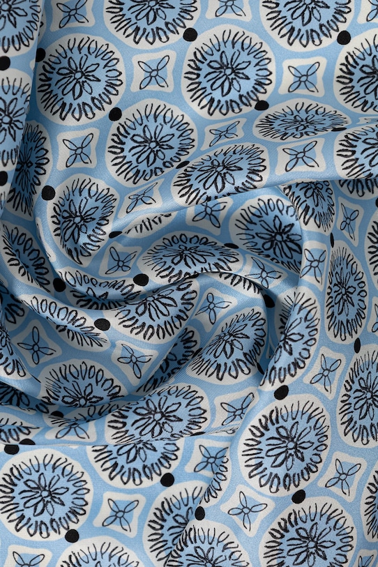 Аксесуари Шовкова хустка на шию Weekend Max Mara SIAM 2525546054600 блакитний