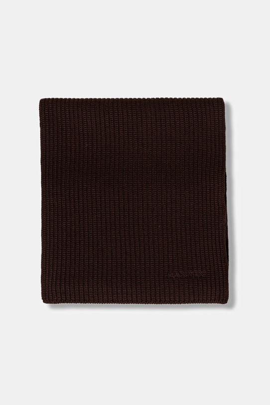 Lanvin szalik wełniany 710009252 brązowy AW25