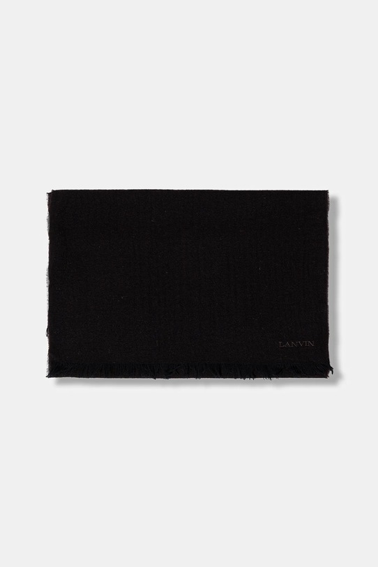 Lanvin szalik wełniany 710003794 brązowy AW25