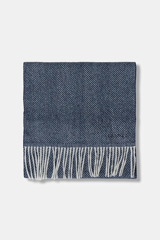 Lanvin chusta jedwabna 710002440 niebieski AW25