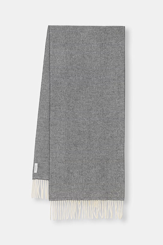 Lanvin шарф жіночий вовняний тканина сірий 710002440