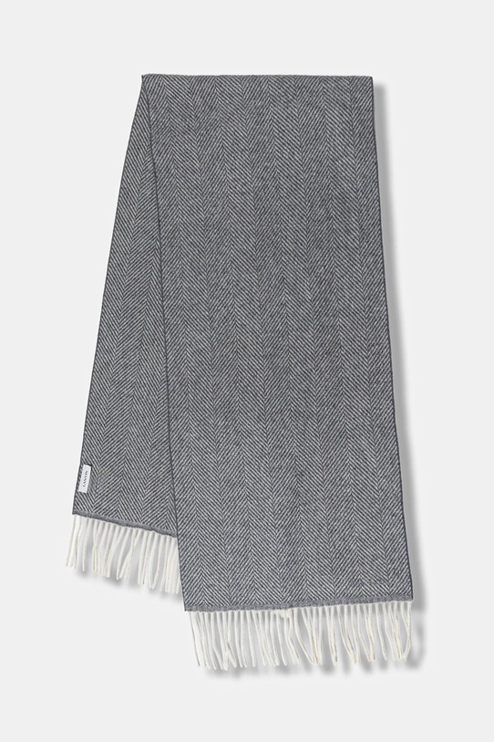 Lanvin chusta jedwabna tkanina szary 710002440
