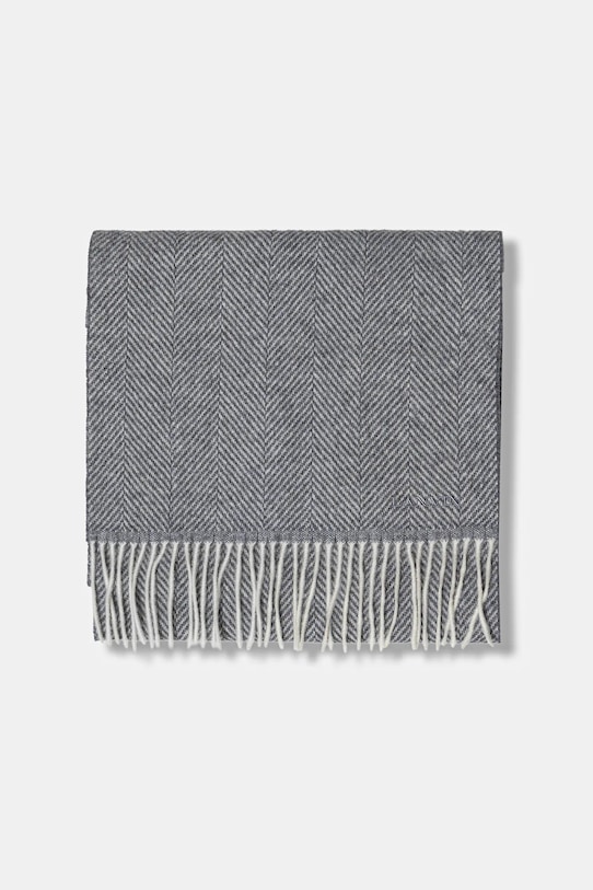 Μεταξωτό φουλάρι Lanvin 710002440 γκρί AW25