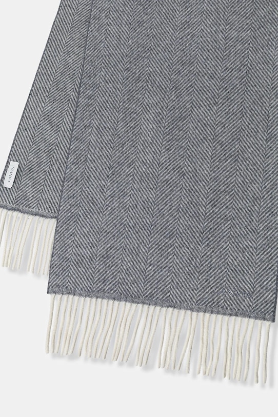 Akcesoria Lanvin chusta jedwabna 710002440 szary