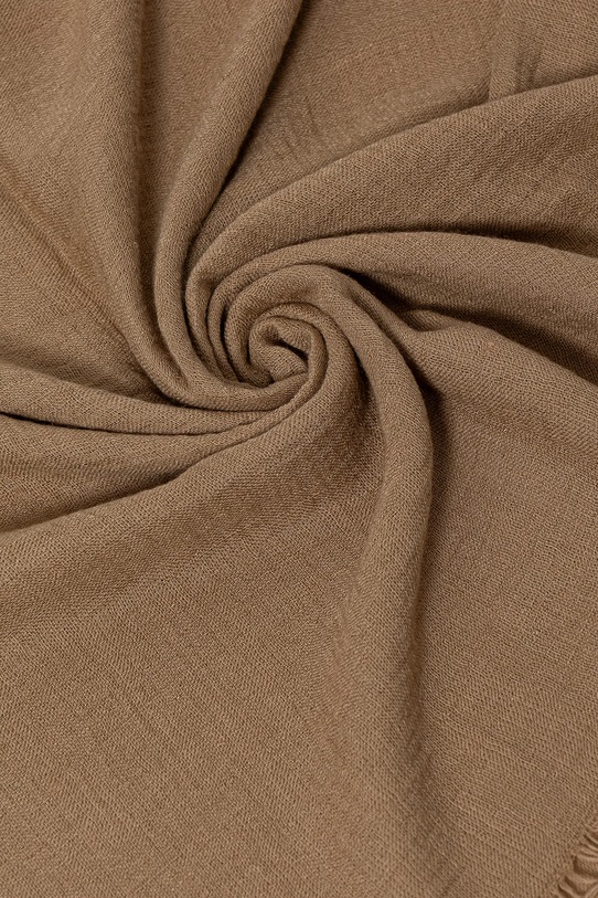 Weekend Max Mara szal z domieszką kaszmiru FLAVIONEW 2525546025600 brązowy AW25