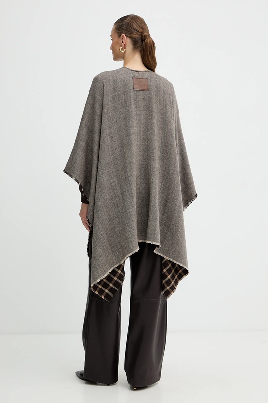 Odzież Weekend Max Mara poncho wełniane OGNUNO 2525546055600 brązowy