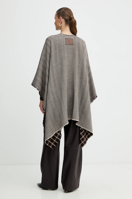 Odzież Weekend Max Mara poncho wełniane OGNUNO 2525546055600 brązowy