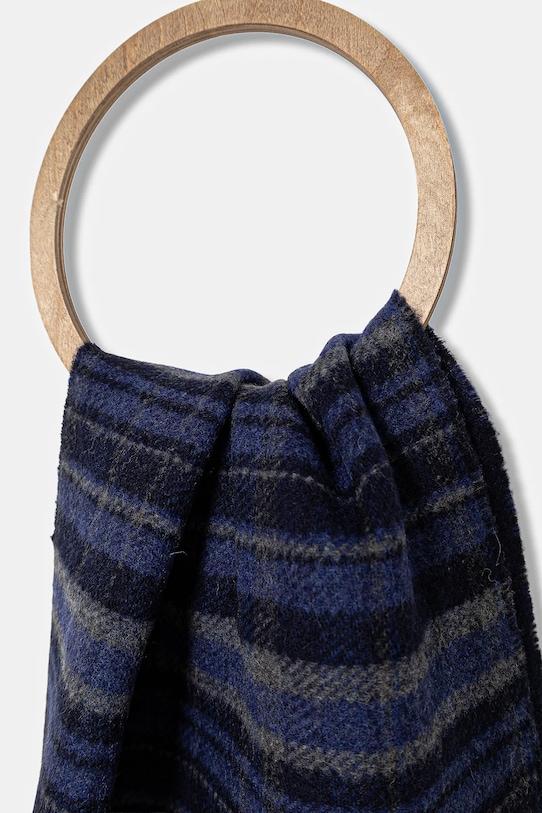Вовняний шарф Weekend Max Mara PAGELLA 2525546085600 темно-синій AW25