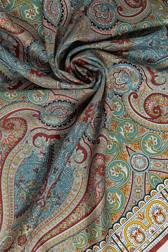 Аксессуары Шелковый платок на шею Weekend Max Mara ONESTONEW 2525546115600 коричневый