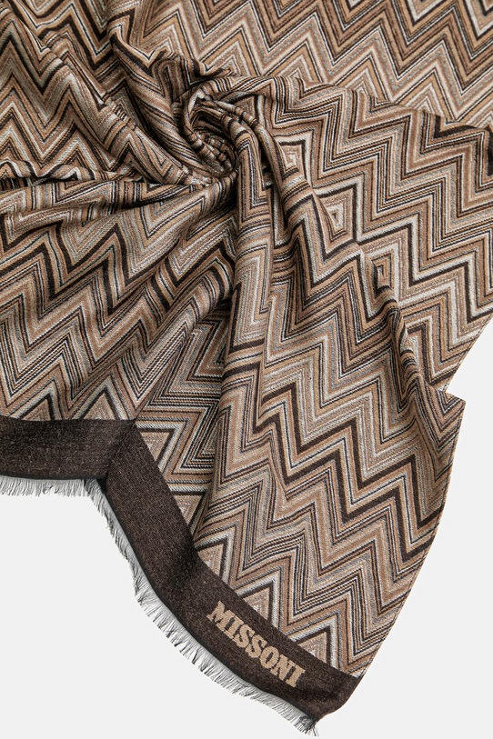 Akcesoria Missoni szalik SAXRVMDA411 brązowy