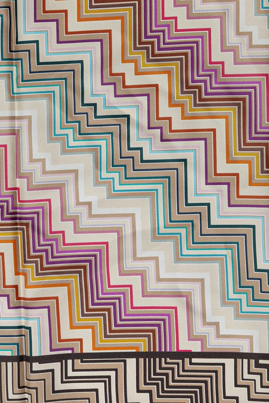 Hedvábný šátek Missoni FO41TWDA280 béžová AW25