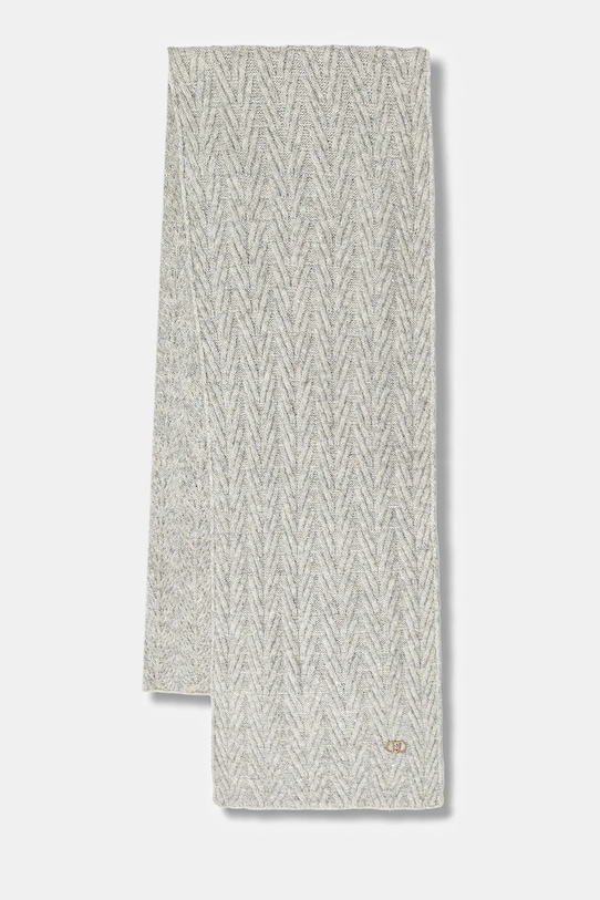 Шарф з домішкою вовни Liu Jo з додаванням вовни сірий 2F5008.M0300
