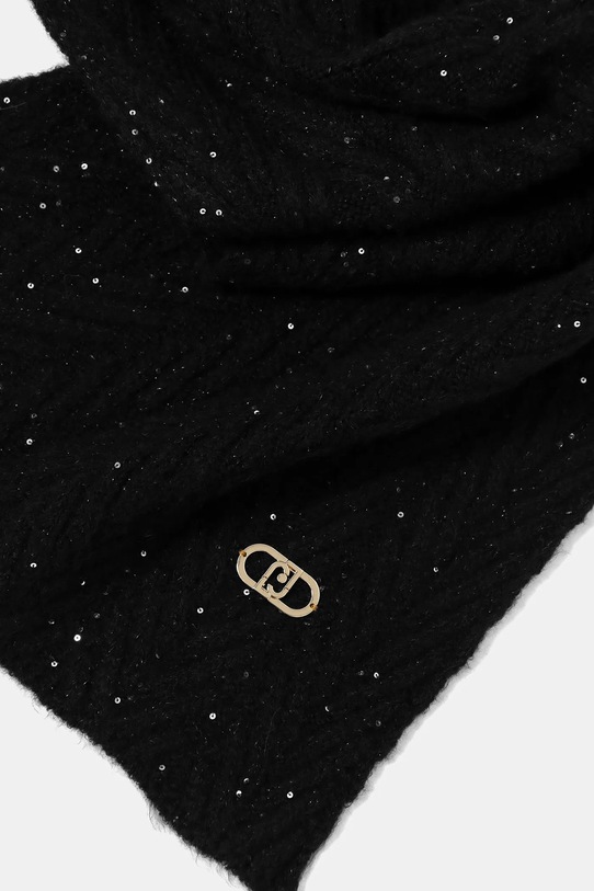 Accesorii Liu Jo eșarfă din amestec de lână 2F5008.M0300 negru