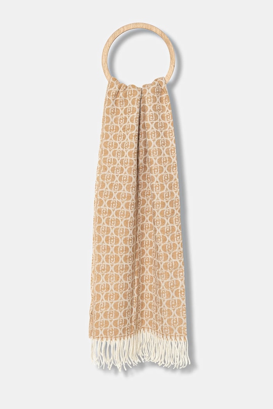 Liu Jo szalik tkanina brązowy 2F5018.T0300