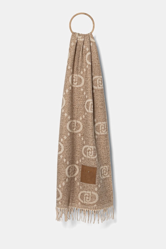 Liu Jo szalik tkanina beżowy 2F5038.T0300